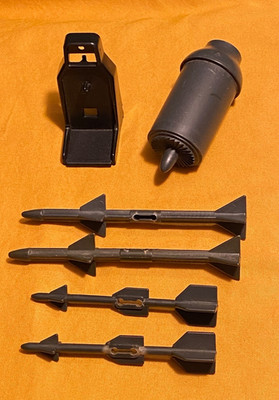 vintage G.I. GI JOE gijoe SKYSTRIKER PARTS LOT #7 seat missiles engine FREE SHIP