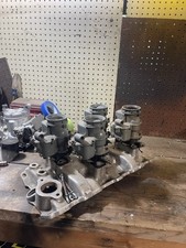 Weiand Wc4d Intake Manifold For Small Block Chevy With Carbs And Some Linkage Weiand Wc4d Intake Manifold For Small Block Chevy With Carbs And Some Linkage