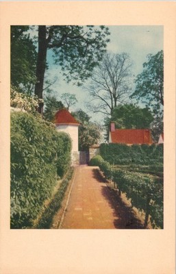 Postcard Mount Vernon Virginia Kitchen Garden View Linen