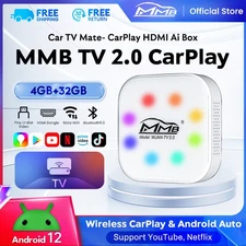 Carplay Ai Box Wireless Carplay & Android auto adapter, Built-in YouTube Netflix