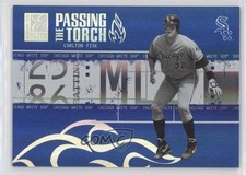 2005 Donruss Elite Passing the Torch Blue Carlton Fisk Magglio Ordonez HOF 1o3