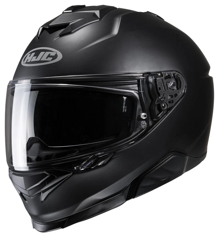 HJC Casque de Moto i71 Solide Gr. XL Casque Intégral Avec Noir Mat
