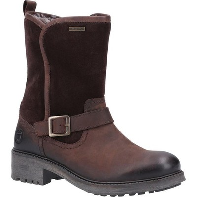 Cotswold Randwick braune wasserdichte Lederstiefel Damen UK 8 EU 42