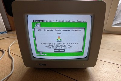 ATARI SC1224 color monitor - cleaned and tested