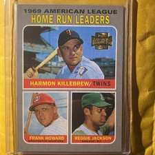 2001 TOPPS ARCHIVES  JACKSON - KILLEBREW - FRANK HOWARD #206 HOF PWE 