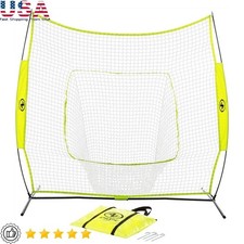 7ft x7ft Hit Pitch Training Net for Baseball Softball Protective Screens 11.02lb