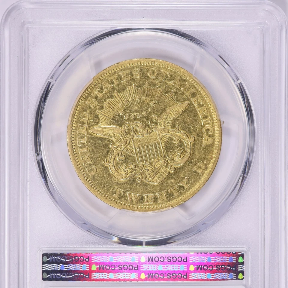 Liberty ORO 1850 $20 DOBLE ÁGUILA *PCGS XF * RARO * ¡¡ENVÍO SÚPER RÁPIDO!!! Foto 4 de 4