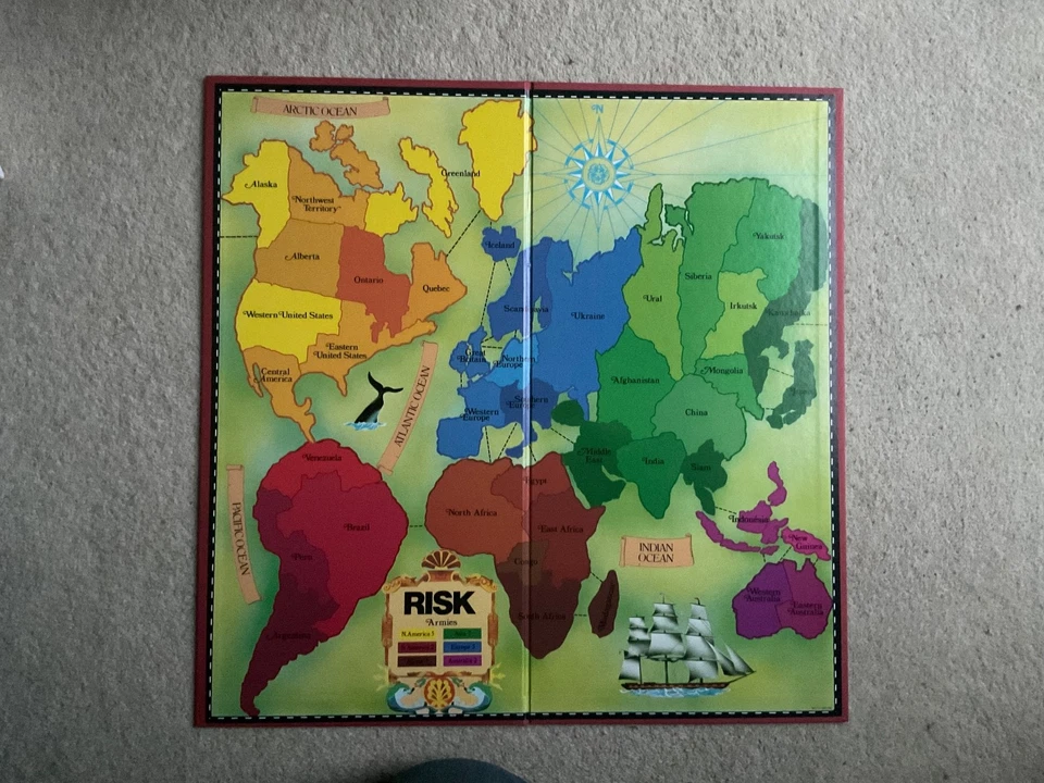 VINTAGE 1985 RISK BOARD GAME BY PARKER 100% COMPLETE WITH INSTRUCTIONS - Image 4 of 4