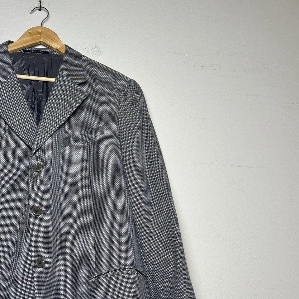 Blazer Abrigo Deportivo Chaqueta Hombre 42R Gris Lúpulo Armani Collezioni Lana Diseñador Foto 3 de 4