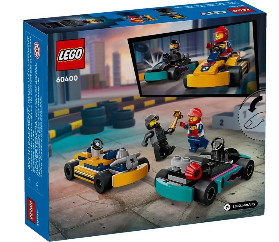 5702017566733 LEGO City 60400 Go-Karts and Race Drivers LEGO
