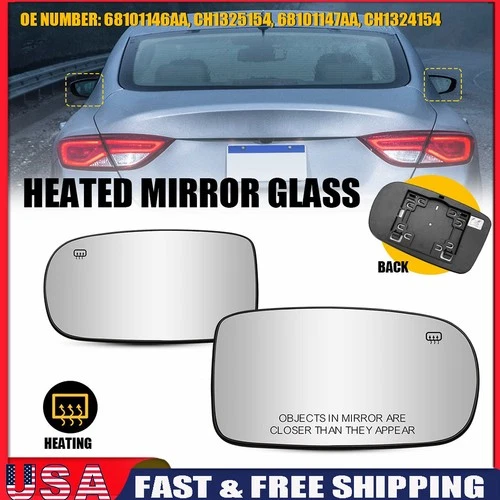 of 2 Piece Car Rearview Mirror Glass fit Dodge for Charger Challenger 2011-2021