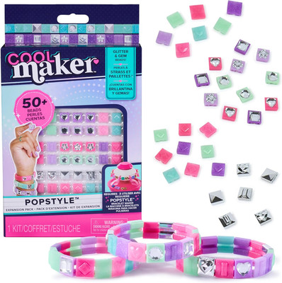 , Popstyle Expansion Pack, Bracelet Making Kit, over 50 Gem Beads, Makes 3 (Pack