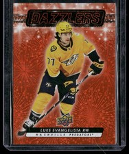 Luke Evangelista 2023-24 Upper Deck #DZ-54 Dazzlers Orange Nashville Predators