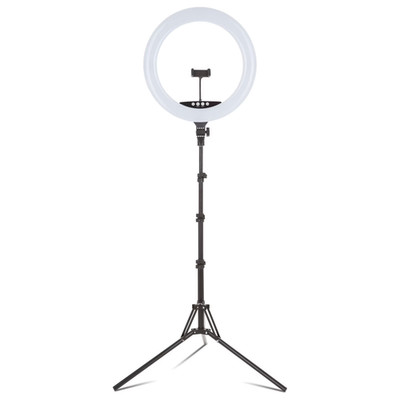Vivitar 18'' LED RGB Ring Light with Tripod, Phone Holder USB Charging Ports, and