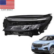 For Chevy Equinox LT/RS 2022-2023 Headlight Full LED Chrome Driver Left Side