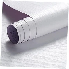 Arthome Peel and Stick Wallpaper - Contact Paper - White 17" x 120" White Wood