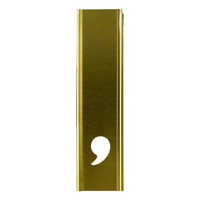 C.H. HANSON  Stencil Sort-1 In. Brass Gothic Comma 900H21