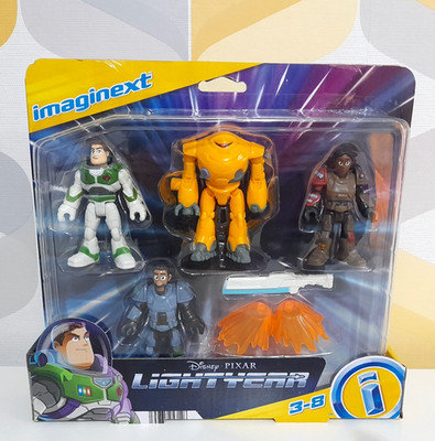 Imaginext Disney Pixar Lightyear Jr. Zap Patrol Actionfiguren Set 4 Stück versiegelt