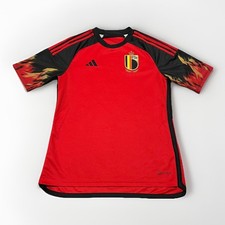Adidas Adult Red Royal Belgium Authentic 2022 Home Youth Jersey 15-16Y Small