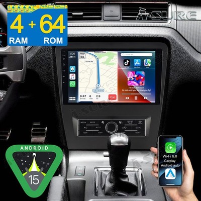 Für 2010-2014 Ford Mustang Android 15 Apple Carplay 64G Autoradio Navi GPS BT FM