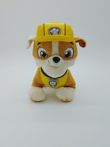 Spin Master~Talking Dog~Nickelodeon Paw Patrol 10” Rubble Stuffed Toy