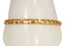 14K Gold Bracelet, 8-1/8'' Long X 3/16'' Wide