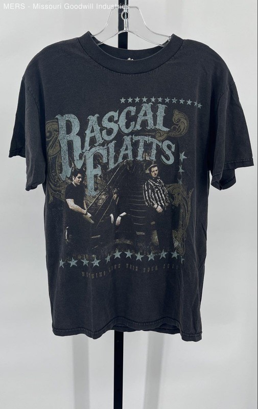 Rascal Flatts Black Graphic Print Nothing Like This Tour Band T Shirt Size M
