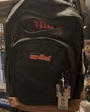 JanSport Stranger Things Upside Down Cool Student Backpack Black Red Size 34L