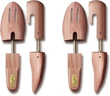 Woodlore Men�s Cedar Wood Shoe Trees (2 Pairs) Adjustable, Aromatic,MADE in U...