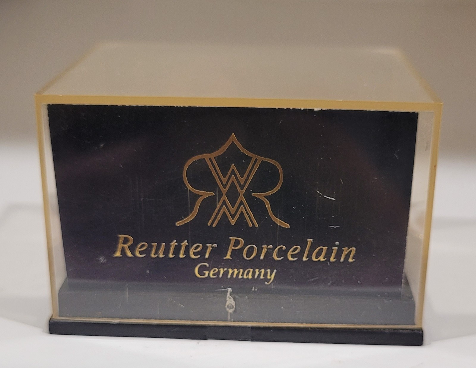 Reutter Porzellan Bundt Fruit Cake Dollhouse Miniature Germany Plates Napkin