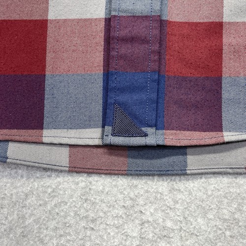 UNTUCKit Button Up Hemd Herren Medium M Relaxed Fit rot blau grau kariert - Bild 4 von 12