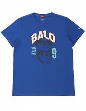 Puma Herren Balotelli 9 Graphic T-Shirt Oberteil 2XL Blau Baumwolle LR02