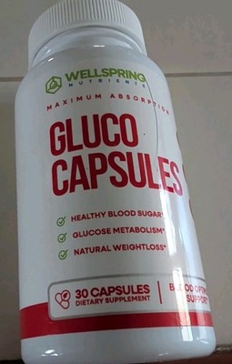 Gluco Capsules Blood Health & Optimizer Support 30 Capsules WellSpring Nutrients