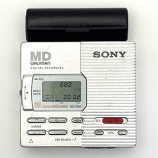 Sony Walkman MZ-R90 Silver Portable MD Recorder Player Tested Working Japan