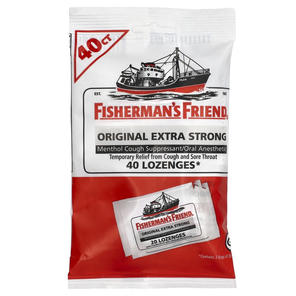 Menthol Cough Suppressant/ Oral Anesthetic Lozenges, Original Extra Strong, 40