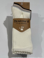 BEARPAW Ladies' 5 Pair Super Soft Crew Socks Size 9-11 Gray/Brown/Tan/Beige-NWT
