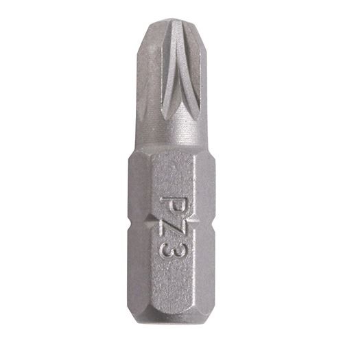 TIMCO Pozi Driver Bit - S2 Grey No.3 x 25 Grey Pack 100
