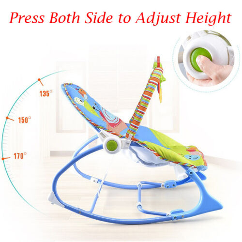 Baby Infant To Toddler Vibration Bouncer Rocker Swing Chair Soothing Music Toys - Picture 5 of 29