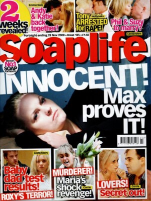 Soaplife 185 RITA SIMONS BARRY SLOANE SAMMY WINWARD NICK PICKARD JOHN PARTRIDGE