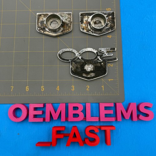 1999-2004 Chrysler 300M 300 M OEM Factory Chrome Side Rear Trunk Emblem Set *2 - Picture 7 of 8