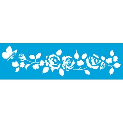 Star 11.02 x 1.57 in Diy Reusable Laser Cut Stencils 28x4cm Durable Airbrush
