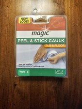 Magic 1-1/4 In. X 5 Ft. Tub and Floor, Peel and Stick Caulk Strip in White