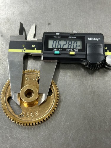 QTY 1 BOSTON GEAR G182 BRONZO SPERONE GEAR VAPORE VIVO 32 PASSO 64 DENTI OROLOGIO ECC. - Foto 8 di 14