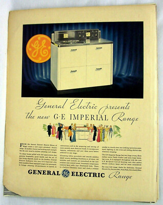 GE Imperial Range ad art deco 1934 Fortune Mag