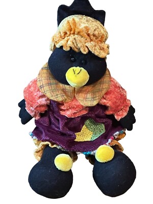 Sun Point Co Ltd Fabric Fall Decor Plush Doll Ruffled Clothes Hat Shelve Sitter