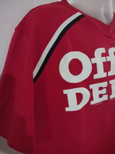 Official Nascar 2010 Office Depot XL Red Tony Stewart SS V-Neck Jersey Shirt  - Picture 5 of 9