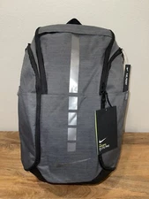 Nike Hoops Elite Pro Basketball Backpack Black Grey BA5554 011 15” Laptop School