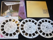 A675 New York World's Fair 64-65 Industrial Area Viewmaster 3 Reels Packet, more