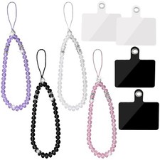 4 Pieces Crystal Beads Cell Phone Lanyard Strap 4 Pcs Phone Tether Tab Stic...