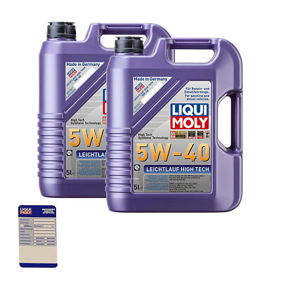 Liqui Moly 3864 LM 3864 Motoröl, Öl, Leichtlauf High Tech 5 W-40 10L